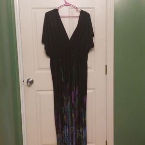 Plus size, Dress, low cut, floor length